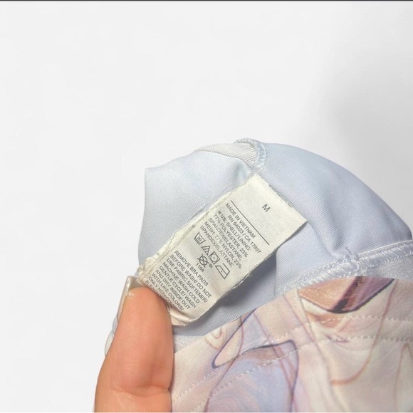 Marble Print Racerback Workout Top - Picture 3 of 3